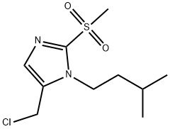 5-(chloromethyl)-2-methanesulfonyl-1-(3-methylbutyl)-1H-imidazole Struktur