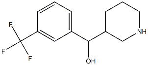 piperidin-3-yl[3-(trifluoromethyl)phenyl]methanol Struktur