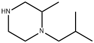 2-methyl-1-(2-methylpropyl)piperazine Struktur