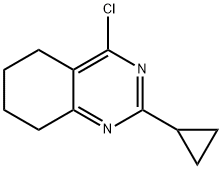 4-Chloro-2-cyclopropyl-5,6,7,8-tetrahydro-quinazoline Struktur