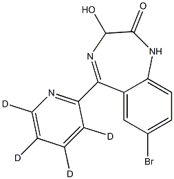 7-bromo-3-hydroxy-5-(3,4,5,6-tetradeuteriopyridin-2-yl)-1,3-dihydro-1,4-benzodiazepin-2-one|7-bromo-3-hydroxy-5-(3,4,5,6-tetradeuteriopyridin-2-yl)-1,3-dihydro-1,4-benzodiazepin-2-one