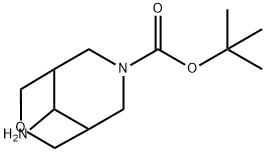 Tert-Butyl 9-Amino-3-Oxa-7-Azabicyclo[3.3.1]Nonane-7-Carboxylate Struktur