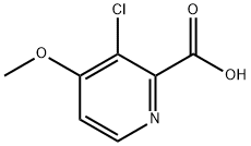 3-Chloro-4-methoxy-pyridine-2-carboxylic acid Struktur