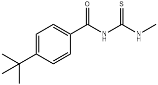 4-tert-butyl-N-(methylcarbamothioyl)benzamide Struktur