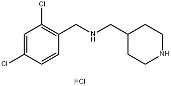 N-(2,4-DICHLOROBENZYL)-1-(PIPERIDIN-4-YL)METHANAMINE HYDROCHLORIDE Struktur