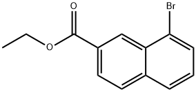 8-Bromo-naphthalene-2-carboxylic acid ethyl ester Struktur