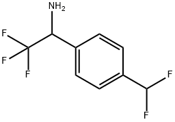 1-(4-(DIFLUOROMETHYL)PHENYL)-2,2,2-TRIFLUOROETHANAMINE Struktur