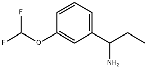 1-(3-Difluoromethoxy-phenyl)-propylamine Struktur