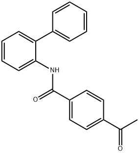 4-acetyl-N-(biphenyl-2-yl)benzamide Struktur