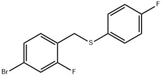 (4-BROMO-2-FLUOROBENZYL)(4-FLUOROPHENYL)SULFANE Struktur