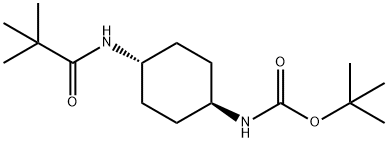 tert-Butyl (1R*,4R*)-4-pivalamidocyclohexylcarbamate Struktur