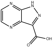 1H-pyrazolo[3,4-b]pyrazine-3-carboxylic acid Struktur