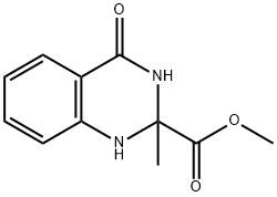 methyl 2-methyl-4-oxo-1,2,3,4-tetrahydroquinazoline-2-carboxylate Struktur