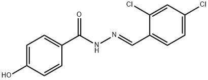 N'-(2,4-dichlorobenzylidene)-4-hydroxybenzohydrazide Struktur