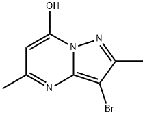 3-bromo-2,5-dimethylpyrazolo[1,5-a]pyrimidin-7-ol Struktur