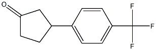 3-(4-(trifluoromethyl)phenyl)cyclopentanone Struktur