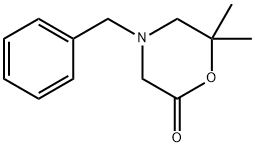 4-BENZYL-6,6-DIMETHYLMORPHOLIN-2-ONE Struktur