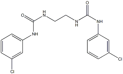 1-(3-chlorophenyl)-3-[2-[(3-chlorophenyl)carbamoylamino]ethyl]urea Struktur