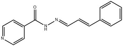 N'-[(1E,2E)-3-phenylprop-2-en-1-ylidene]pyridine-4-carbohydrazide Struktur