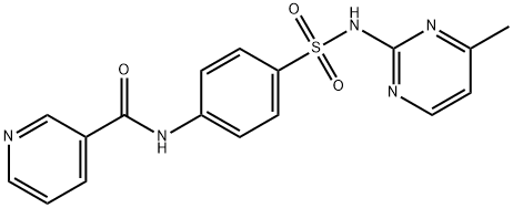 N-[4-[(4-methylpyrimidin-2-yl)sulfamoyl]phenyl]pyridine-3-carboxamide Struktur