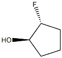 Cyclopentanol, 2-fluoro-, trans- Struktur