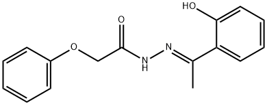 N'-[1-(2-hydroxyphenyl)ethylidene]-2-phenoxyacetohydrazide Struktur