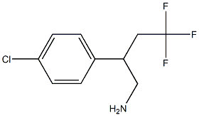 2-(4-Chloro-phenyl)-4,4,4-trifluoro-butylamine Struktur