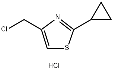 4-(chloromethyl)-2-cyclopropylthiazole hydrochloride Struktur