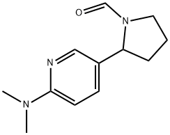 2-(6-Dimethylamino-pyridin-3-yl)-pyrrolidine-1-carbaldehyde Struktur