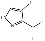 3-Difluoromethyl-4-iodo-1H-pyrazole Struktur