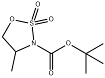 3-Boc-4-methyl-2,2-dioxo-[1,2,3]oxathiazolidine Struktur