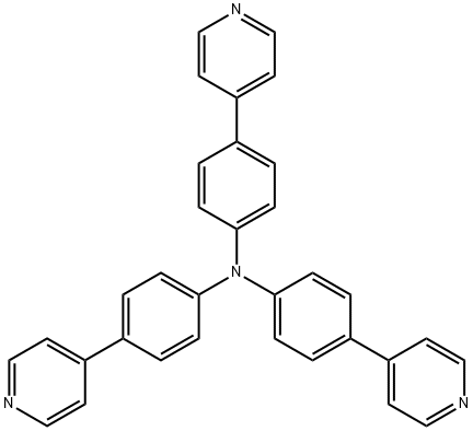 4-(pyridin-4-yl)-N,N-bis[4-(pyridin-4-yl)phenyl]aniline Struktur