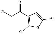 2-chloro-1-(2,5-dichlorothiophen-3-yl)ethan-1-one Struktur