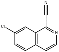 7-CHLOROISOQUINOLINE-1-CARBONITRILE Struktur