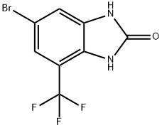 6-Bromo-4-trifluoromethyl-1H-benzoimidazol-2-ol Struktur