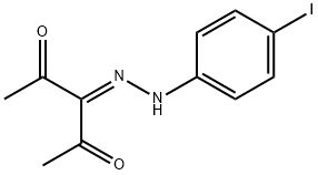 3-[(4-iodophenyl)hydrazono]-2,4-pentanedione Struktur