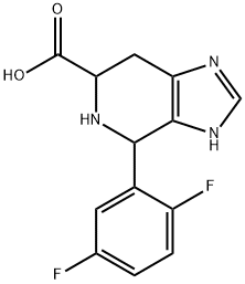 4-(2,5-difluorophenyl)-3H,4H,5H,6H,7H-imidazo[4,5-c]pyridine-6-carboxylic acid Struktur