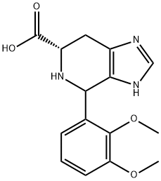 (6S)-4-(2,3-dimethoxyphenyl)-3H,4H,5H,6H,7H-imidazo[4,5-c]pyridine-6-carboxylic acid Struktur