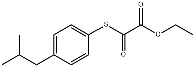 ETHYL 2-((4-ISOBUTYLPHENYL)THIO)-2-OXOACETATE Struktur