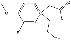 3-FLUORO-4-METHOXYPHENETHYL ACETATE Struktur