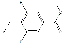 METHYL 4-BROMOMETHYL-3,5-DIFLUOROBENZOATE Struktur