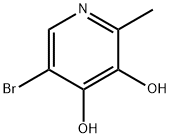 5-Bromo-2-methyl-pyridine-3,4-diol Struktur