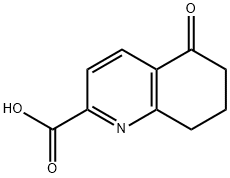 5-oxo-5,6,7,8-tetrahydroquinoline-2-carboxylic acid Struktur