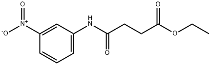 ethyl 4-[(3-nitrophenyl)amino]-4-oxobutanoate Struktur