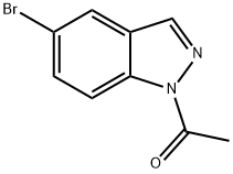 1-acetyl-5-bromo-1H-indazole Struktur