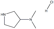 N,N-Dimethylpyrrolidin-3-amine hydrochloride Struktur