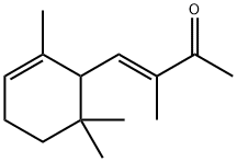 3-Buten-2-one, 3-methyl-4-(2,6,6-trimethyl-2-cyclohexen-1-yl)-, (E)- Struktur