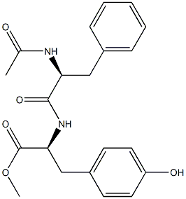 L-Tyrosine,N-(N-acetyl-L-phenylalanyl)-, methyl ester (9CI) Struktur