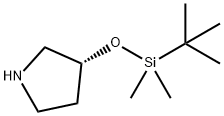 (R)-3-(TERT-BUTYLDIMETHYLSILYLOXY) PYRROLIDINE Struktur