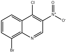 8-Bromo-4-chloro-3-nitro-quinoline Struktur